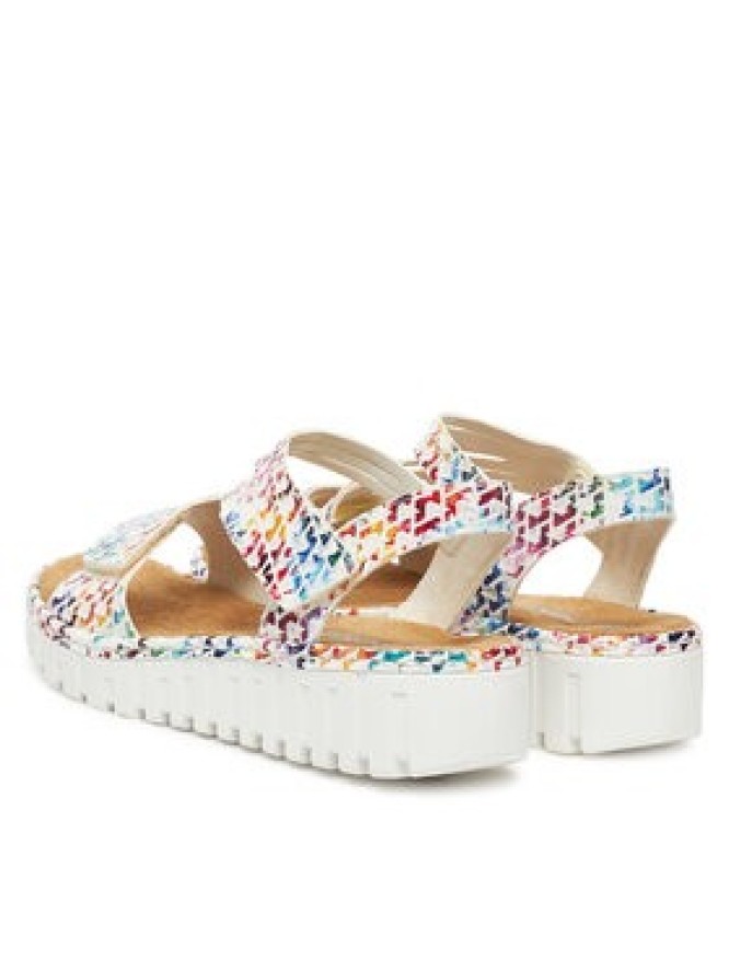 Rieker Sandały V1364-90 Biały