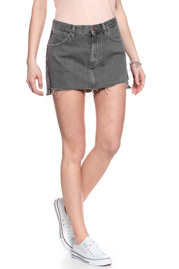 SPÓDNICA JEANSOWA WRANGLER RETRO SKIRT GREY MULES W241RJ24R 112127920