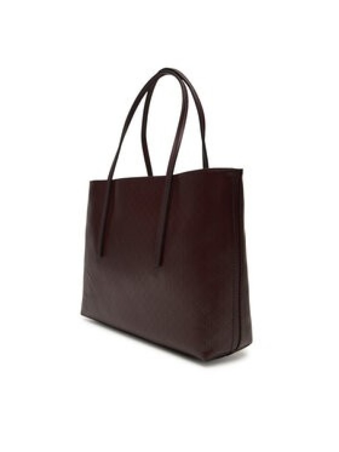 Calvin Klein Torebka Emblem Aop Small Tote LV04F3267G Bordowy