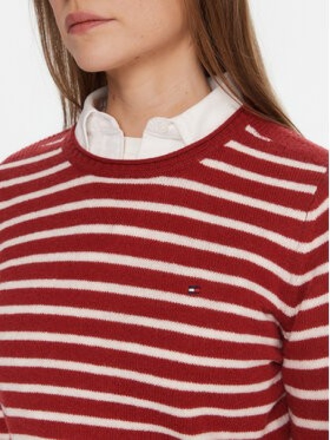 Tommy Hilfiger Sweter WW0WW40264 Czerwony Regular Fit
