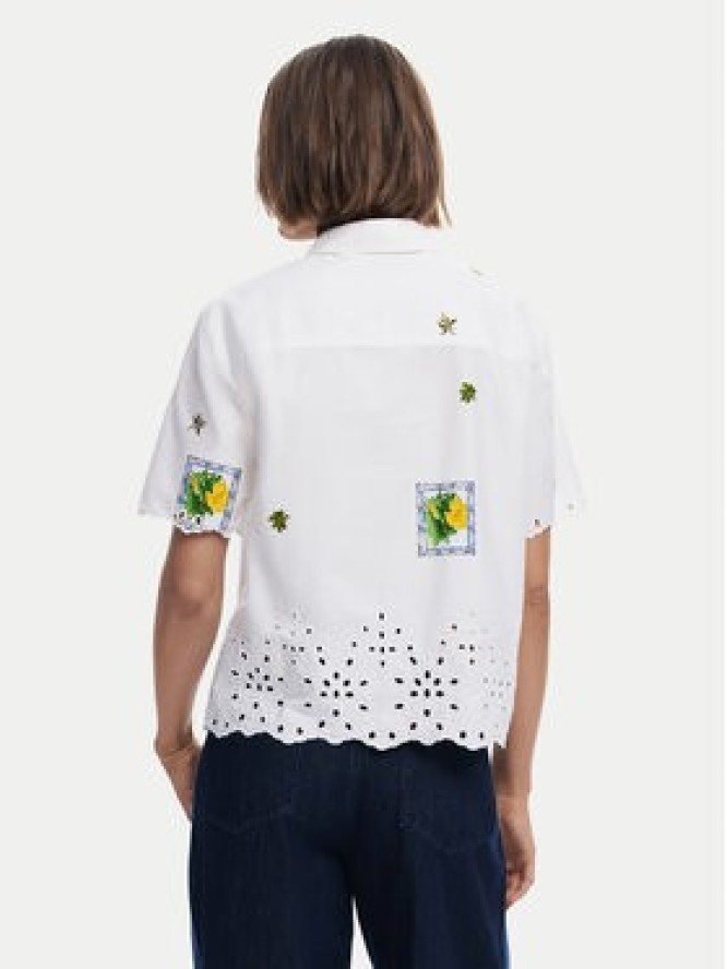 Desigual Koszula Afrodita 25SWCW17 Biały Regular Fit