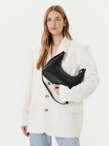 Calvin Klein Torebka Foil Logo Conv Shou?Lder Bag LV04F3272G Czarny