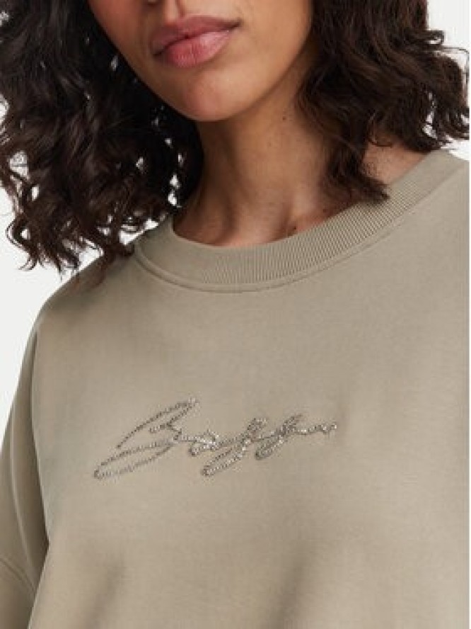 BOSS Bluza C_Ever_5 50565446 Beżowy ciemny Oversize