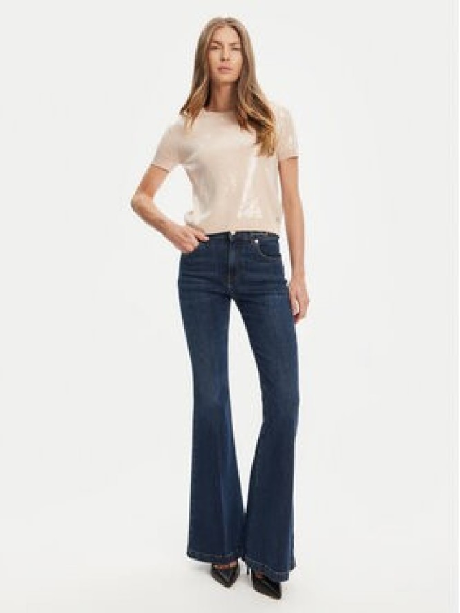 Guess Sweter W5YR21 Z3E70 Beżowy Regular Fit