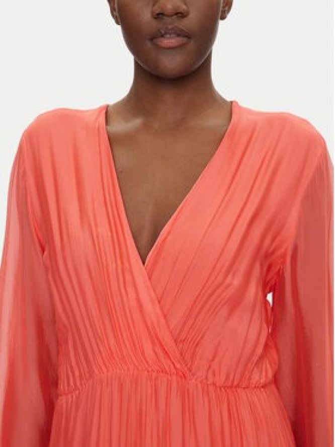 Dixie Sukienka letnia A207W050 Koralowy Regular Fit