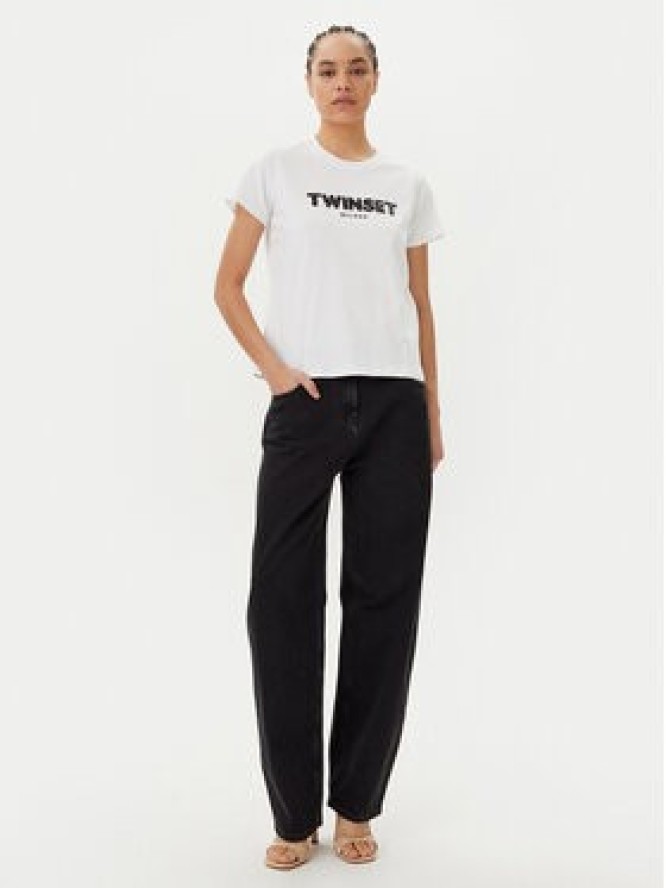 TWINSET T-Shirt 251TP2070 Biały Regular Fit