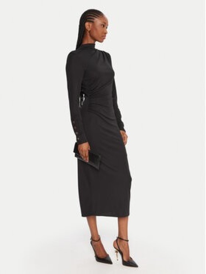 Fracomina Sukienka koktajlowa FS25WD2007W62601 Czarny Slim Fit