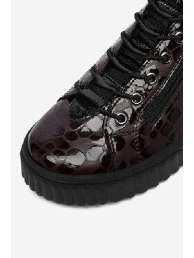 Rieker Sneakersy CEO-N2555-25 Brązowy ciemny