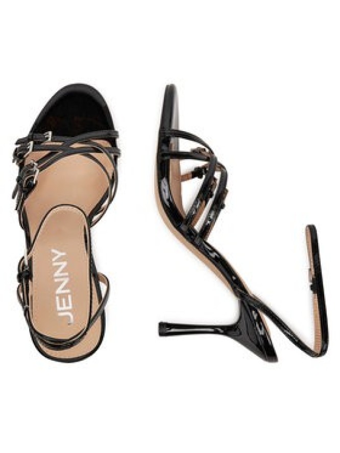 JENNY Sandały LS6025-08 Czarny