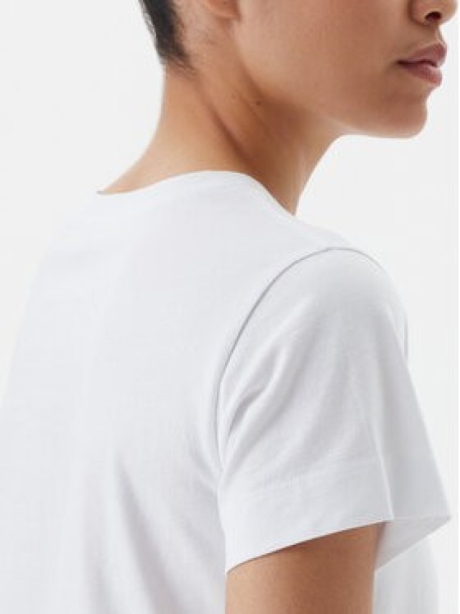 PINKO T-Shirt Bussolotto 100373 A2OG Biały Regular Fit