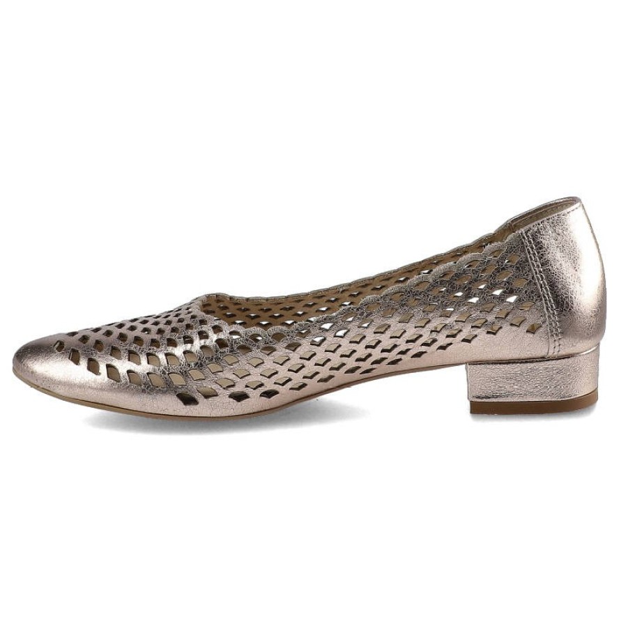 Różowe Baleriny Exquisite Damskie Eleganckie Buty