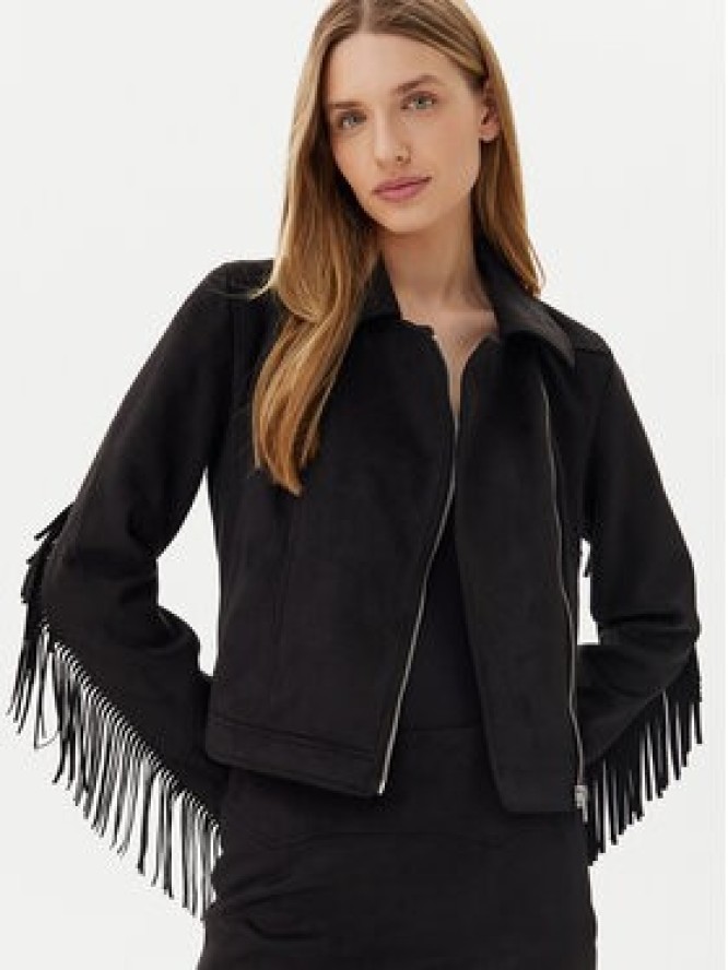 Noisy May Kurtka z imitacji skóry Abby 27033110 Czarny Regular Fit