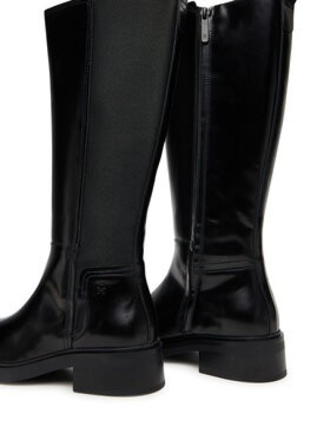 Tommy Hilfiger Kozaki Th Minimal Abrasivato Long Boot FW0FW08979 Czarny