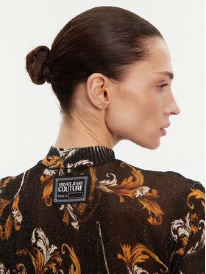 Versace Jeans Couture Sweter 78HAFM07 Czarny Slim Fit