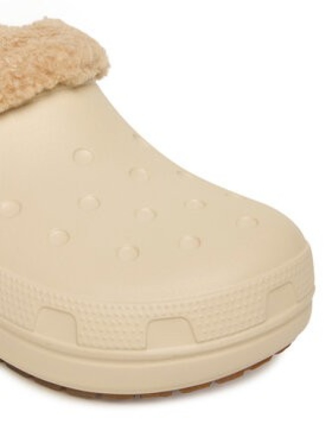 Crocs Klapki Classic Lined Shorty 211380 Écru