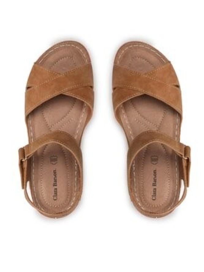 Clara Barson Sandały WSS20580-01 Brązowy