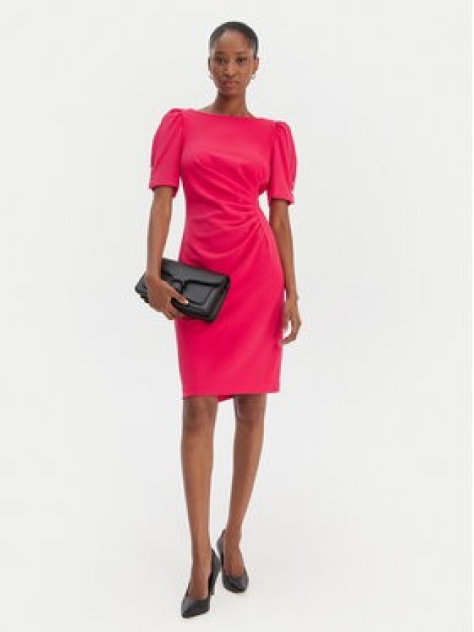 DKNY Sukienka koktajlowa DD6A1666 Czerwony Slim Fit