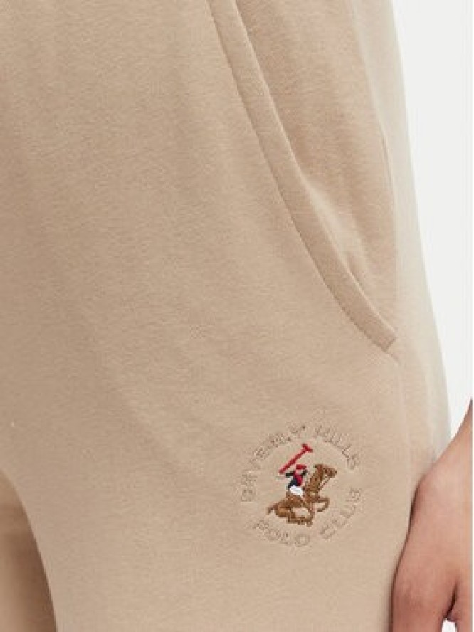 Beverly Hills Polo Club Spodnie dresowe P-SS26W-TF546550 Beżowy Regular Fit