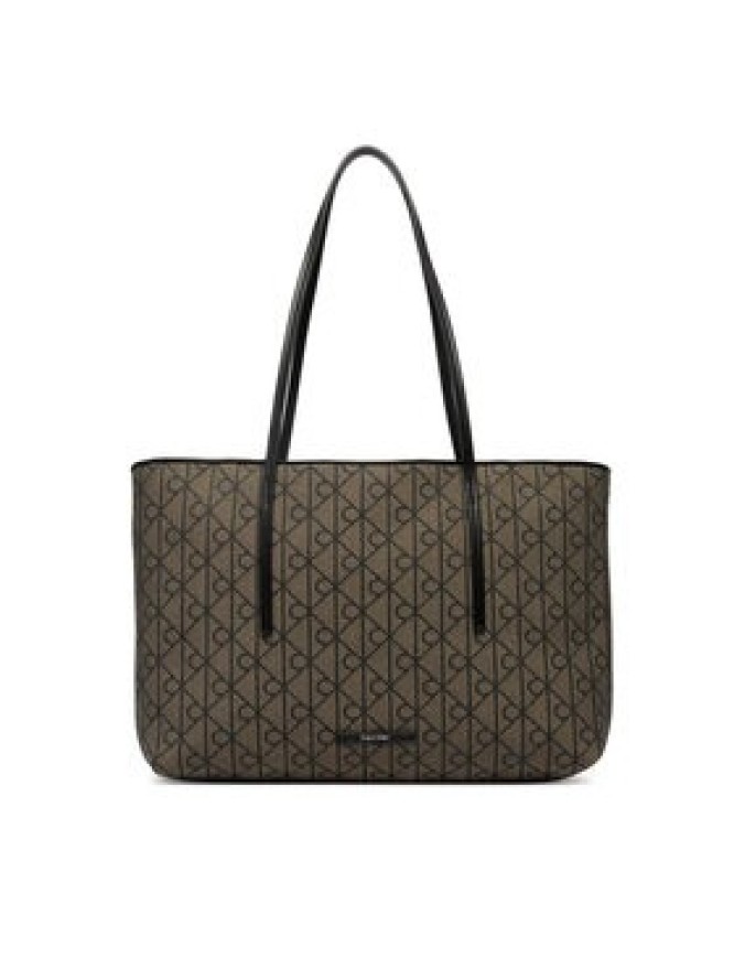 Calvin Klein Torebka Emblem Trio Pebble Shoulder Bag LV04F3750G Brązowy