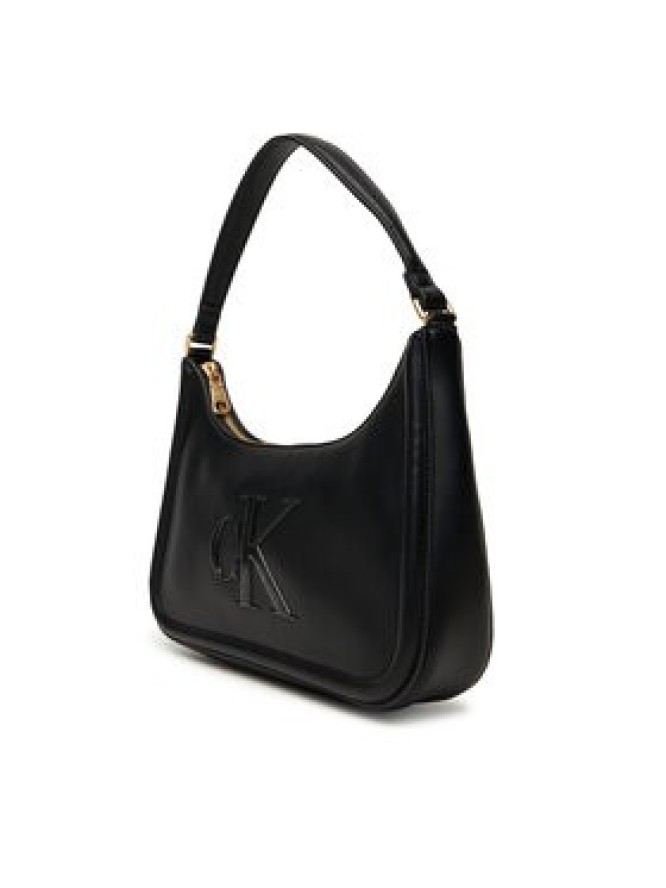 Calvin Klein Torebka Bold Ck Small Shoulder Bag LV04F3230G Czarny