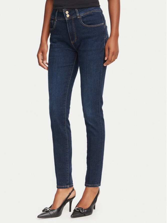 Guess Jeansy W6YA34 D1593 Granatowy Shaping Fit