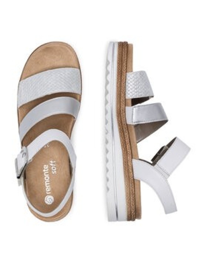 Remonte Sandały D0Q55-90 Srebrny