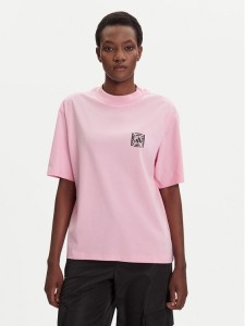 adidas T-Shirt Animal Graphic JV8532 Różowy Loose Fit