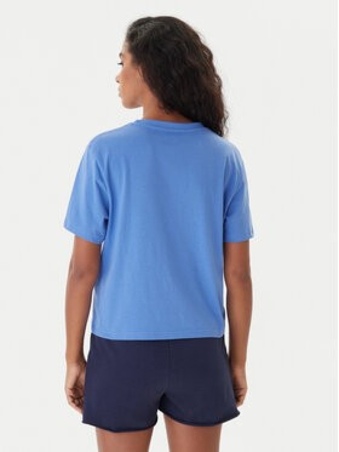 Kappa T-Shirt Frega 351M1KW Turkusowy Regular Fit