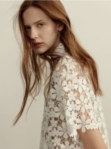 Ażurowa koszula - biały