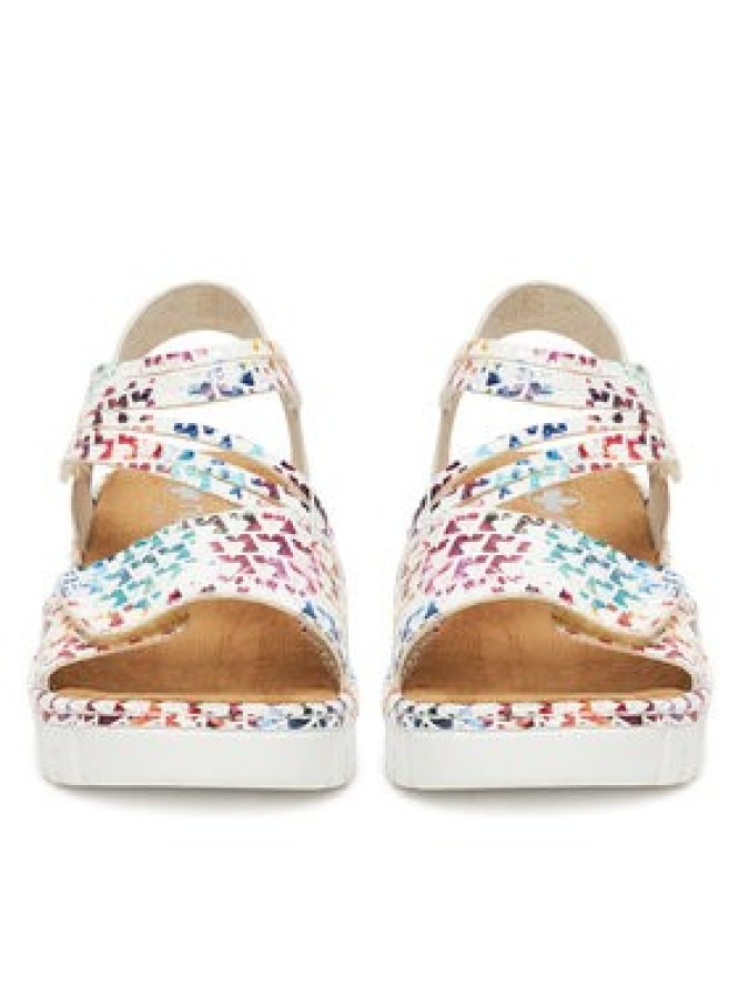 Rieker Sandały V1364-90 Biały