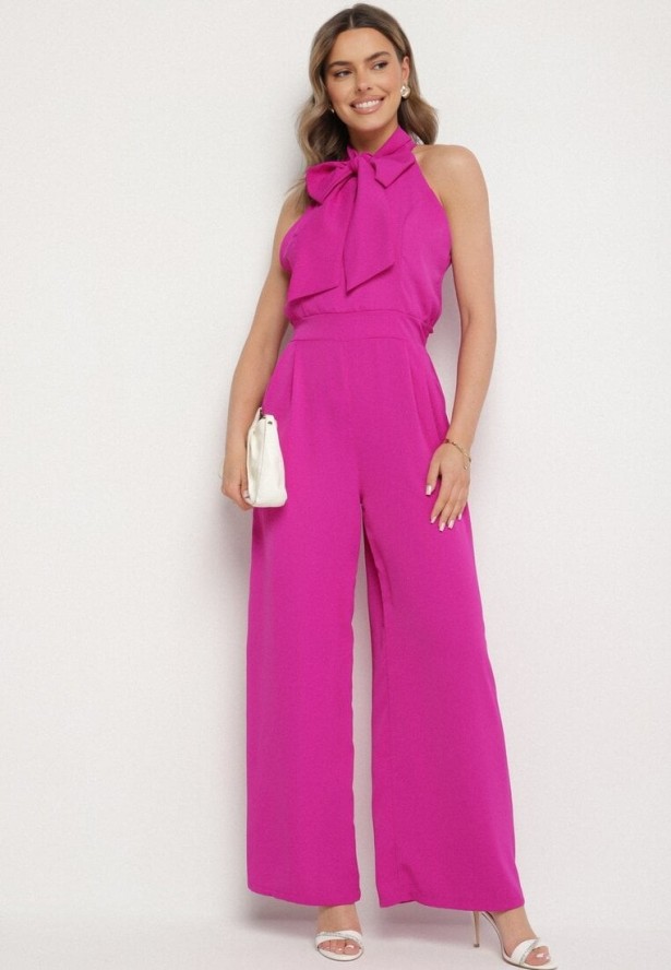 Fuksjowy Kombinezon z Ozdobną Kokardą Nelifira