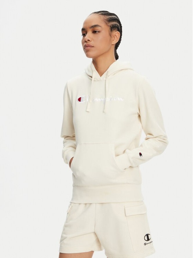 Champion Bluza 118097 Biały Slim Fit