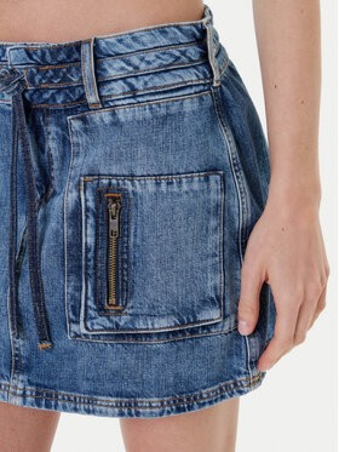 Guess Spódnica jeansowa W5YD0L D5R01 Niebieski Regular Fit