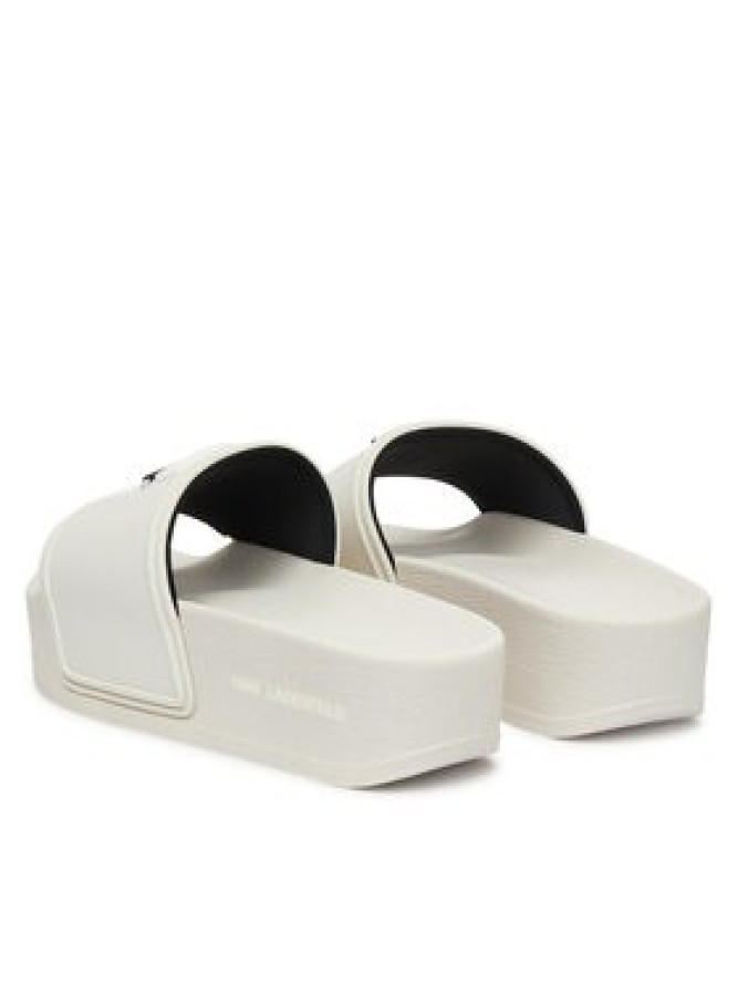 KARL LAGERFELD Klapki Kondo Maxi KL80805A Biały