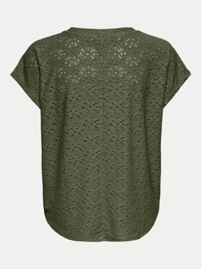 ONLY Bluzka Smilla 15231005 Zielony Regular Fit