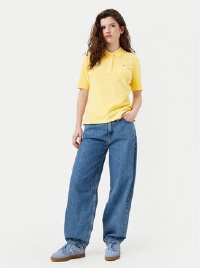 Tommy Hilfiger Polo 1985 WW0WW43224 Żółty Regular Fit