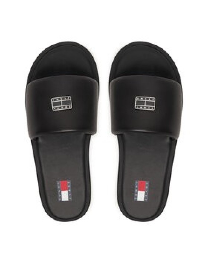 Tommy Jeans Klapki Tjw Soft Padded Casual Slide EN0EN02950 Czarny