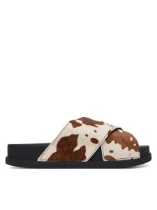 Tommy Jeans Klapki Tjw Comfort Slides Calf Hair EN0EN02941 Kolorowy