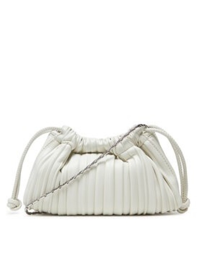 Calvin Klein Torebka Drawstring Plisse Conv Mini Cb P LV04F3077G Biały