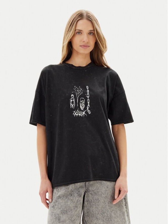 Volcom T-Shirt Voltrip B3512508 Czarny Oversize