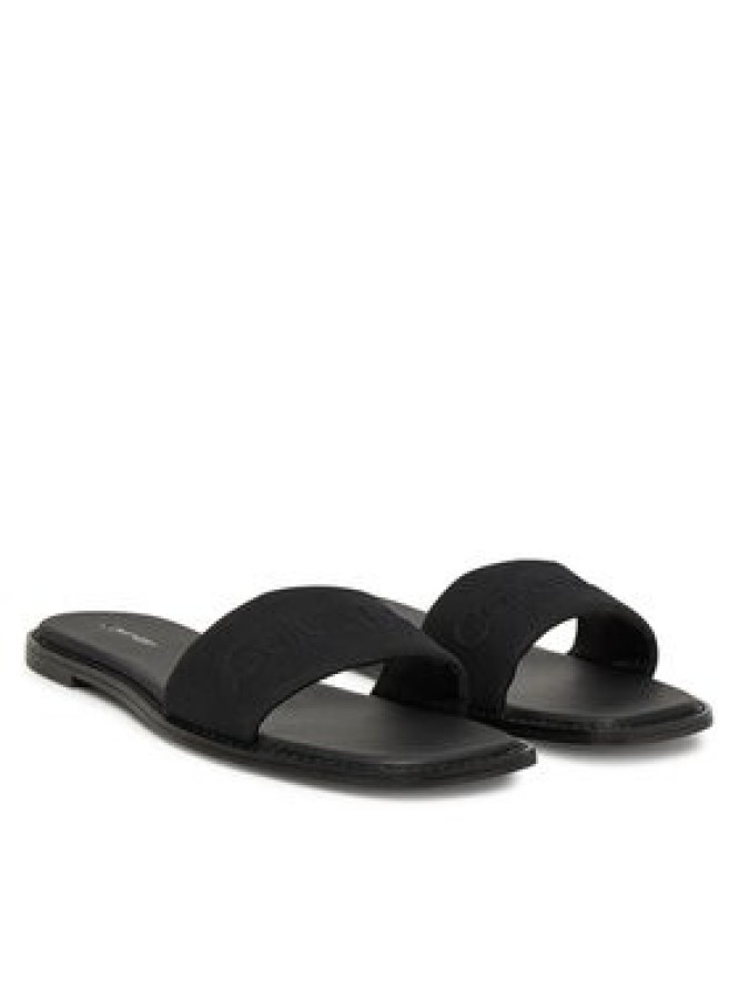 Calvin Klein Klapki Flat Slide - He HW0HW02378 Czarny