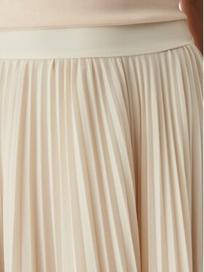 Rinascimento Spódnica plisowana CFC0128147003 Beżowy jasny Regular Fit