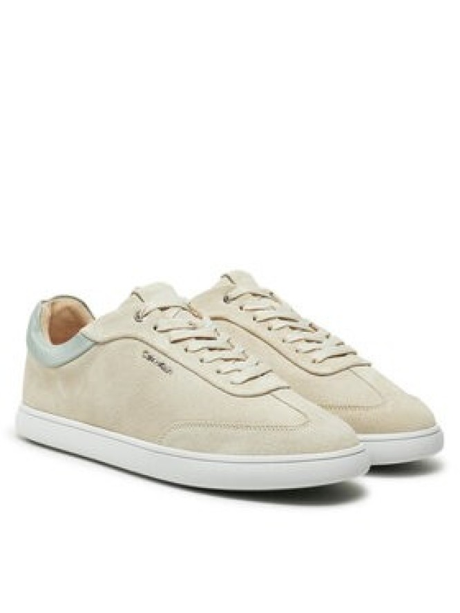 Calvin Klein Sneakersy Cupsole Lace Up - Sue HW0HW02436 Beżowy