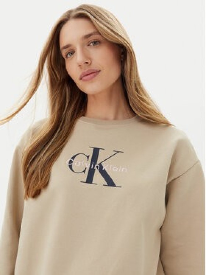 Calvin Klein Jeans Bluza LV047B234G Beżowy Relaxed Fit