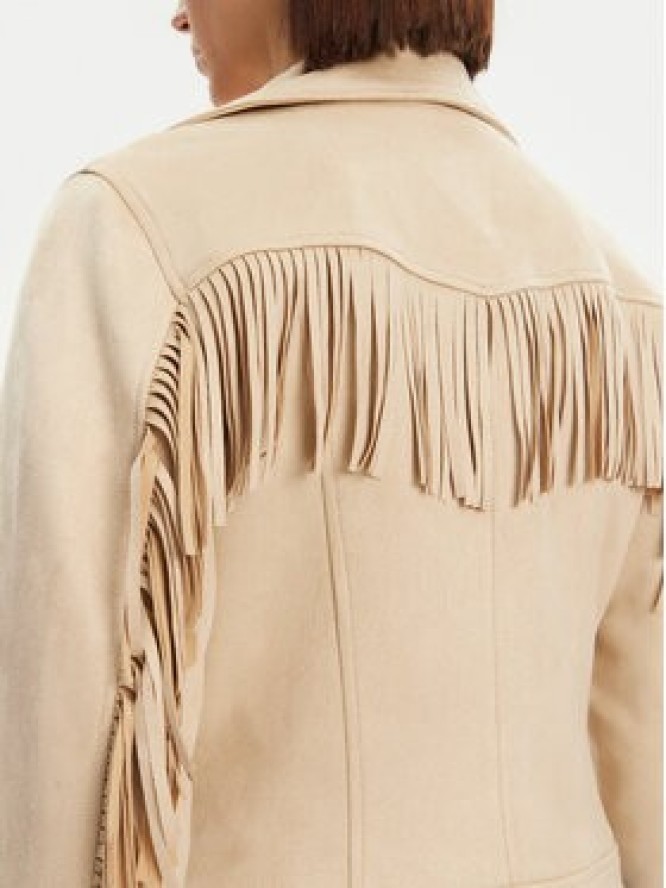 Noisy May Kurtka z imitacji skóry Abby 27033110 Beżowy Regular Fit