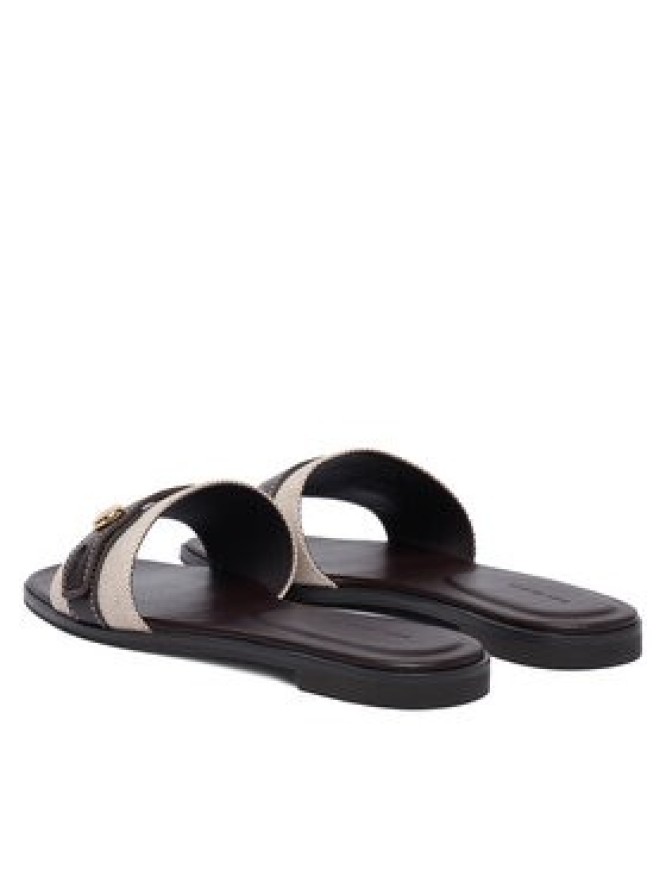 Tory Burch Klapki Romy Slide 183307 Brązowy