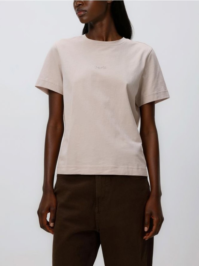 T-shirt z nadrukiem - złamana biel