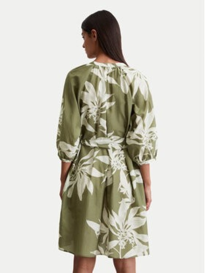 Marc O'Polo Sukienka koszulowa 506 0915 21197 Zielony Relaxed Fit