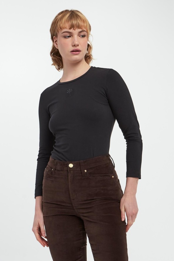 Longsleeve damski z aplikacją JOOP!