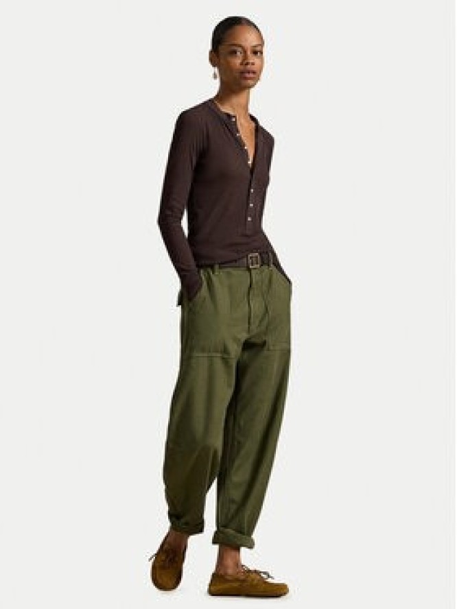 Polo Ralph Lauren Spodnie materiałowe 211A93147002 Zielony Relaxed Fit